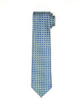 Corbata Cadena Cuadros Azul/Verde