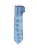 Corbata Cadena Cuadros Azul/Azul