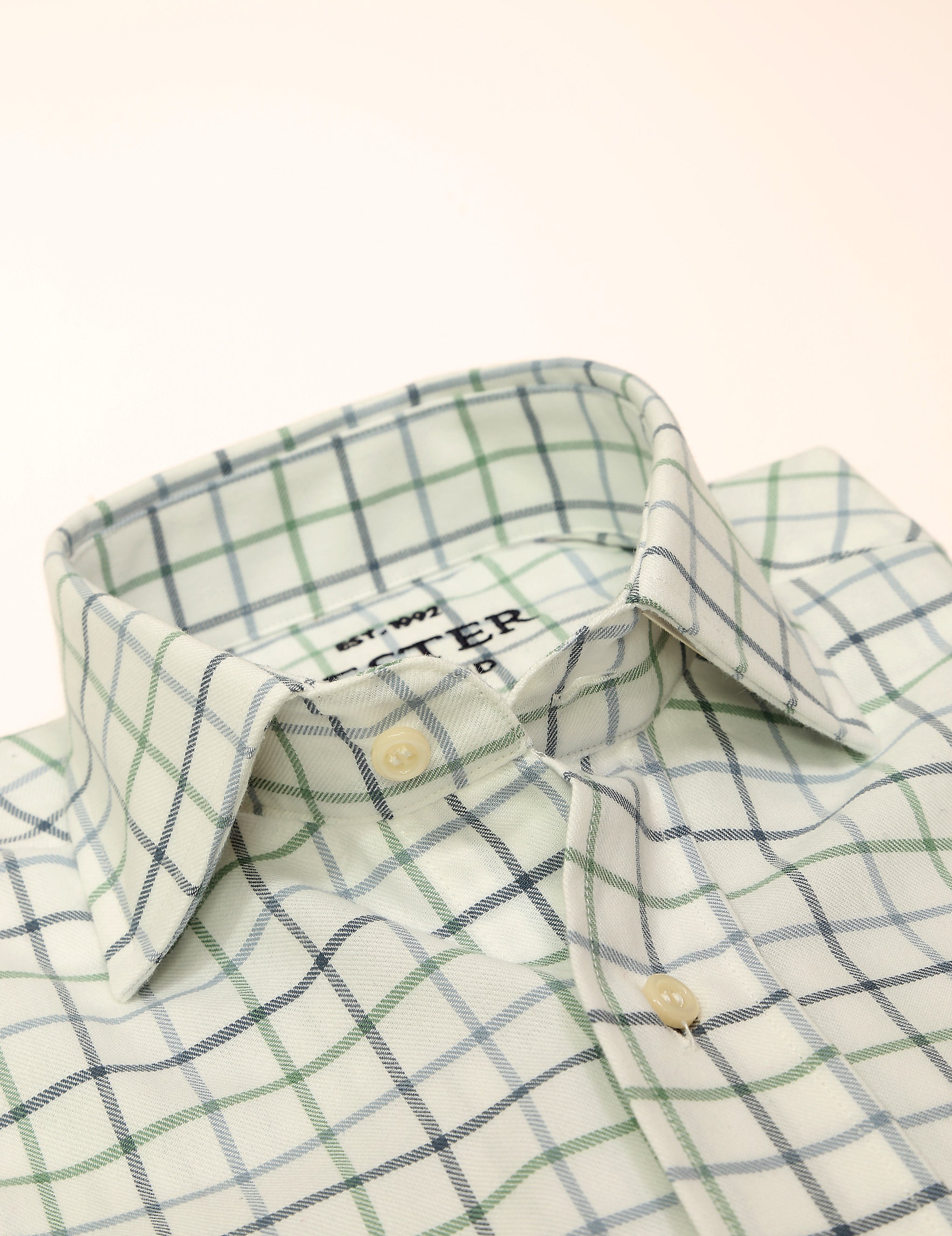 Camisa sport viela cuadro grande Azul/verde