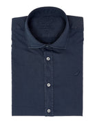 Camisa sarga tintada Azul oscuro