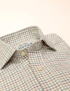 Camisa sport viela cuadro pequeño Azul/burdeos