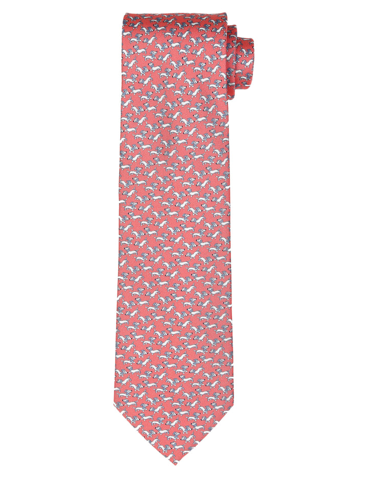 Corbata teckel Rosa/azul