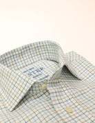 Camisa sport viela cuadro pequeño Azul/azul claro