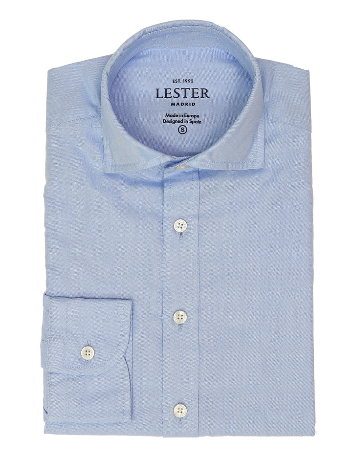 Camisa oxford lisa Azul