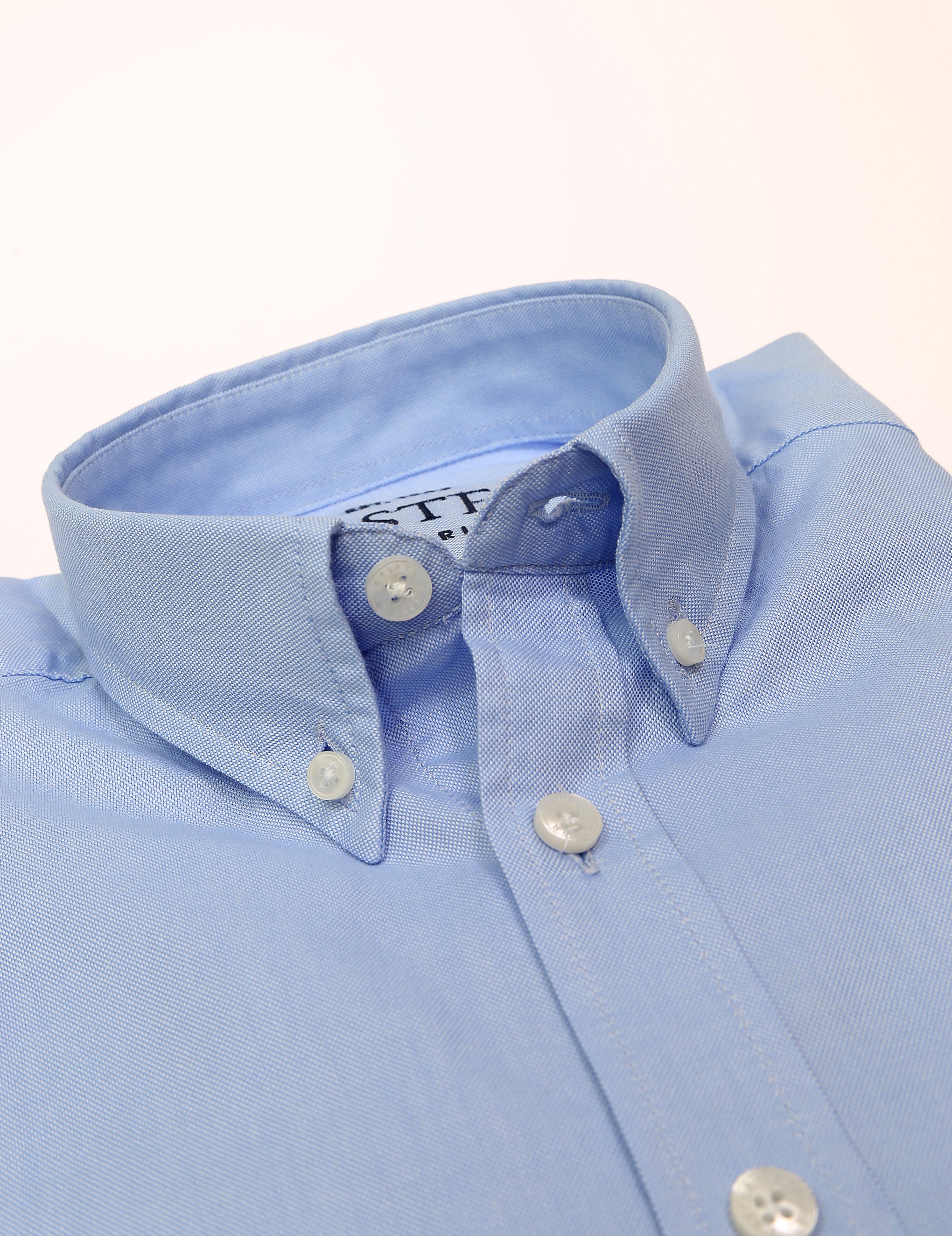Camisa oxford lisa c/b Azul
