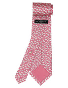 Corbata teckel Rosa/gris