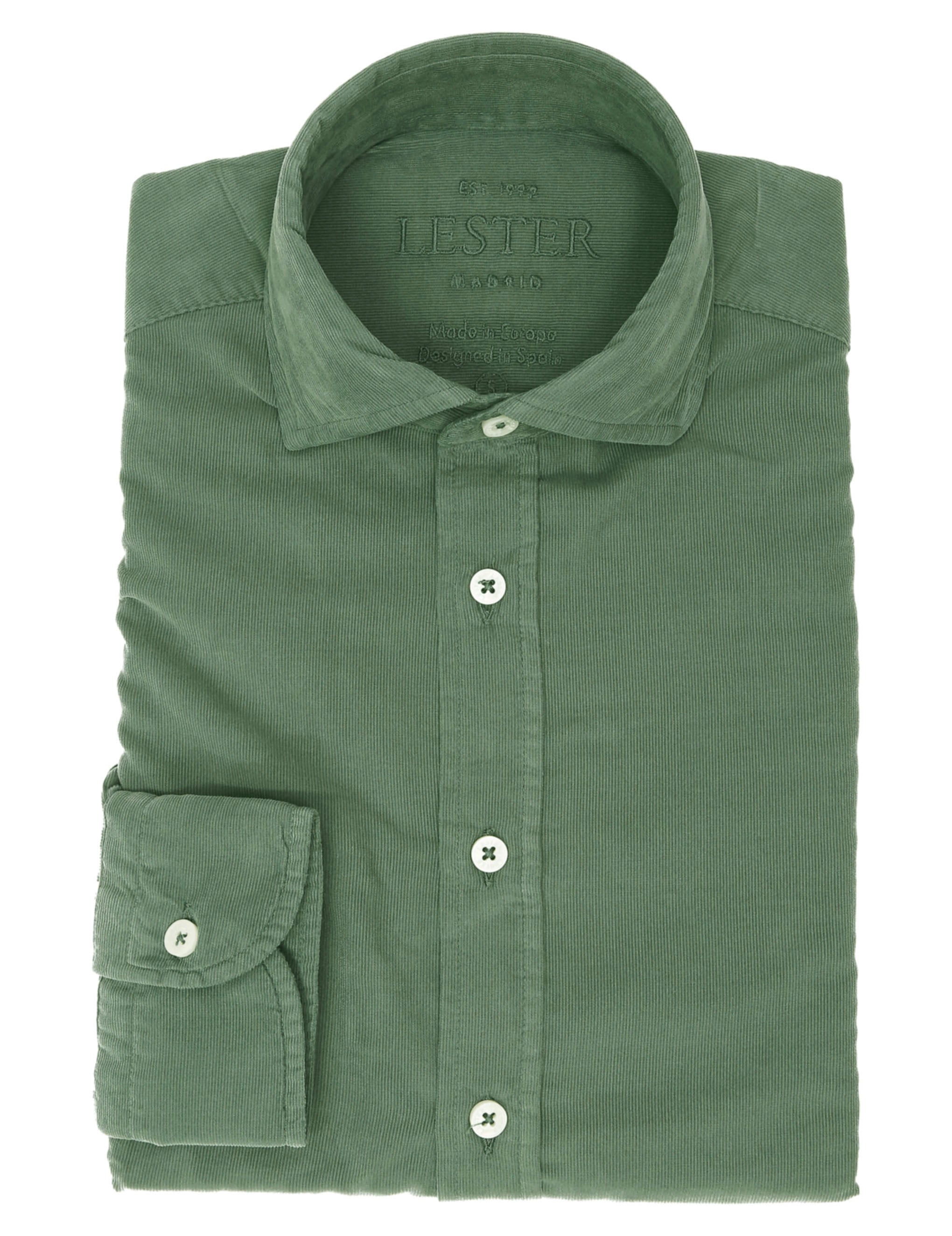 Camisa micropana tintada Verde claro