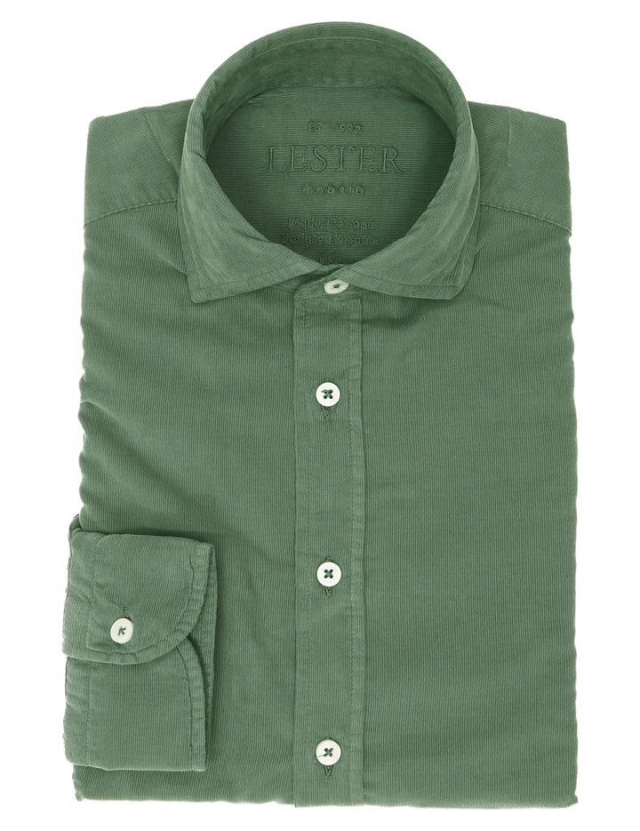 Camisa micropana tintada Verde claro