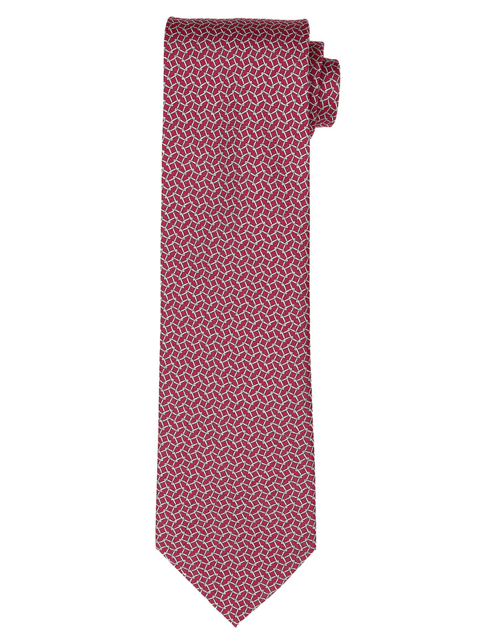 Corbata prismas Rosa/gris
