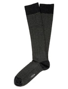 Calcetin algodón espiga Azul/gris
