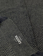 Calcetin algodón espiga Azul/gris