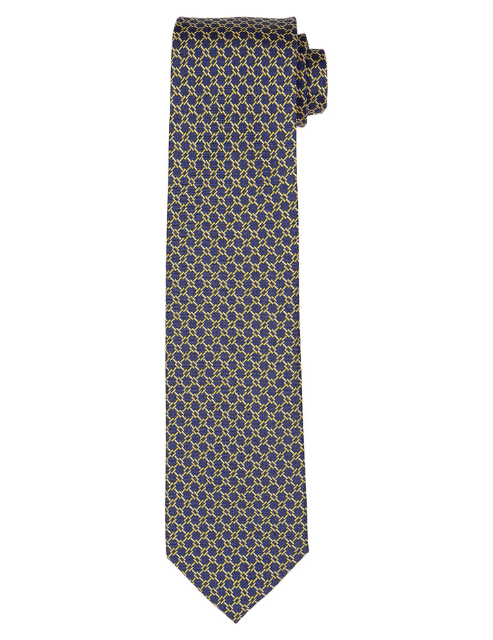 Corbata panel Azul/amarilla