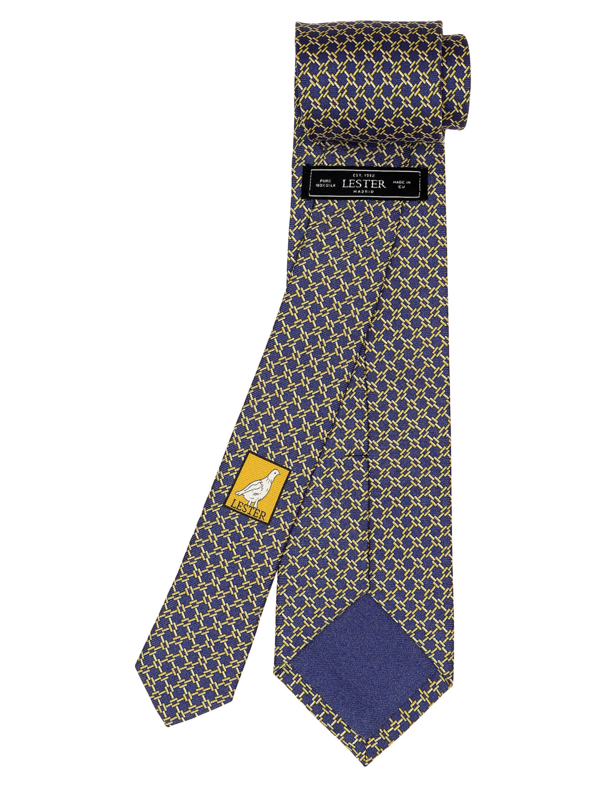 Corbata panel Azul/amarilla