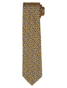 Corbata cashmeres pequeños Amarillo/azul