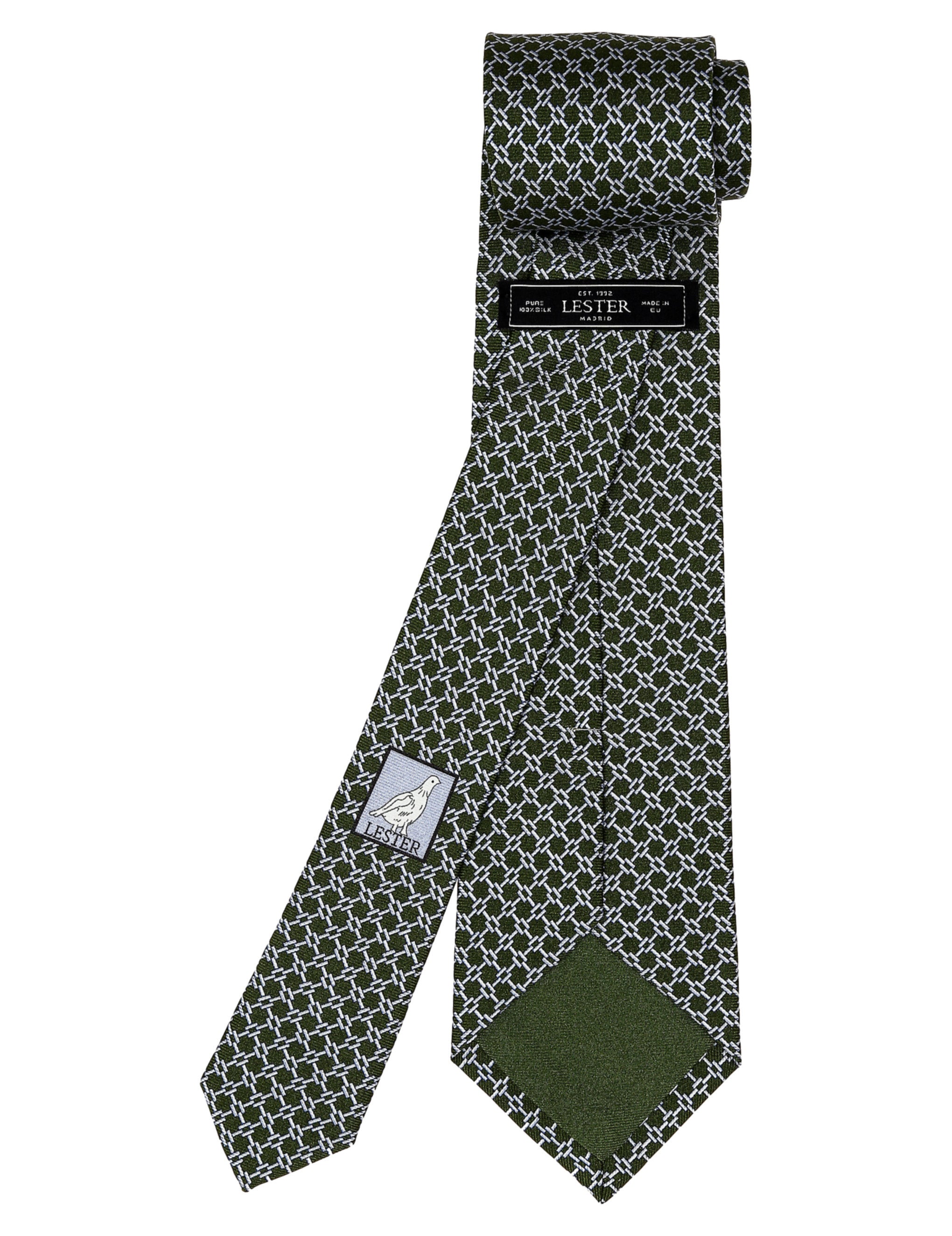 Corbata panel Verde/azul