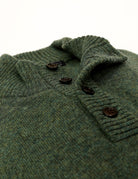 Jersey botones lana Verde
