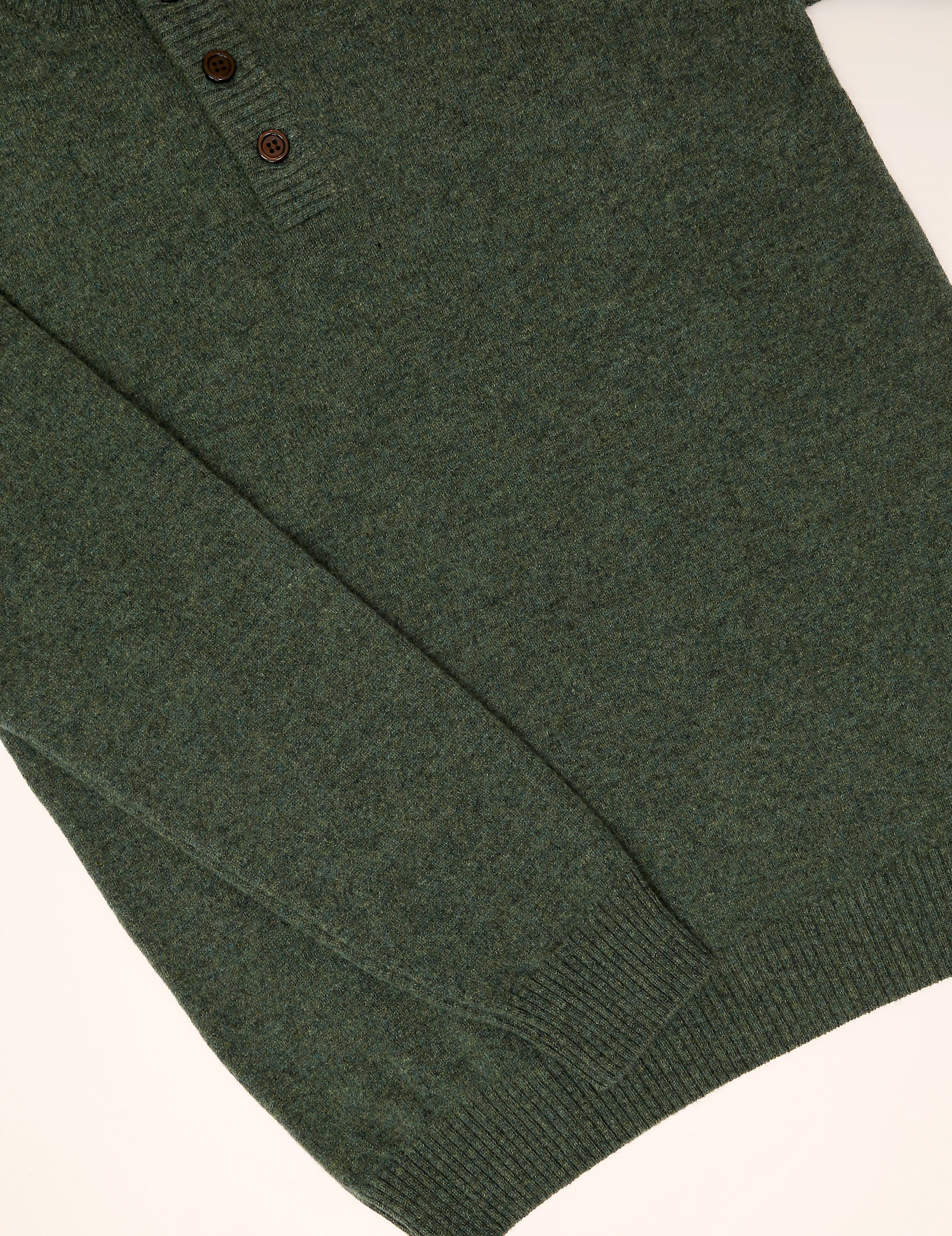 Jersey botones lana Verde