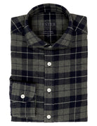 Camisa sport escocesa melange Azul/gris