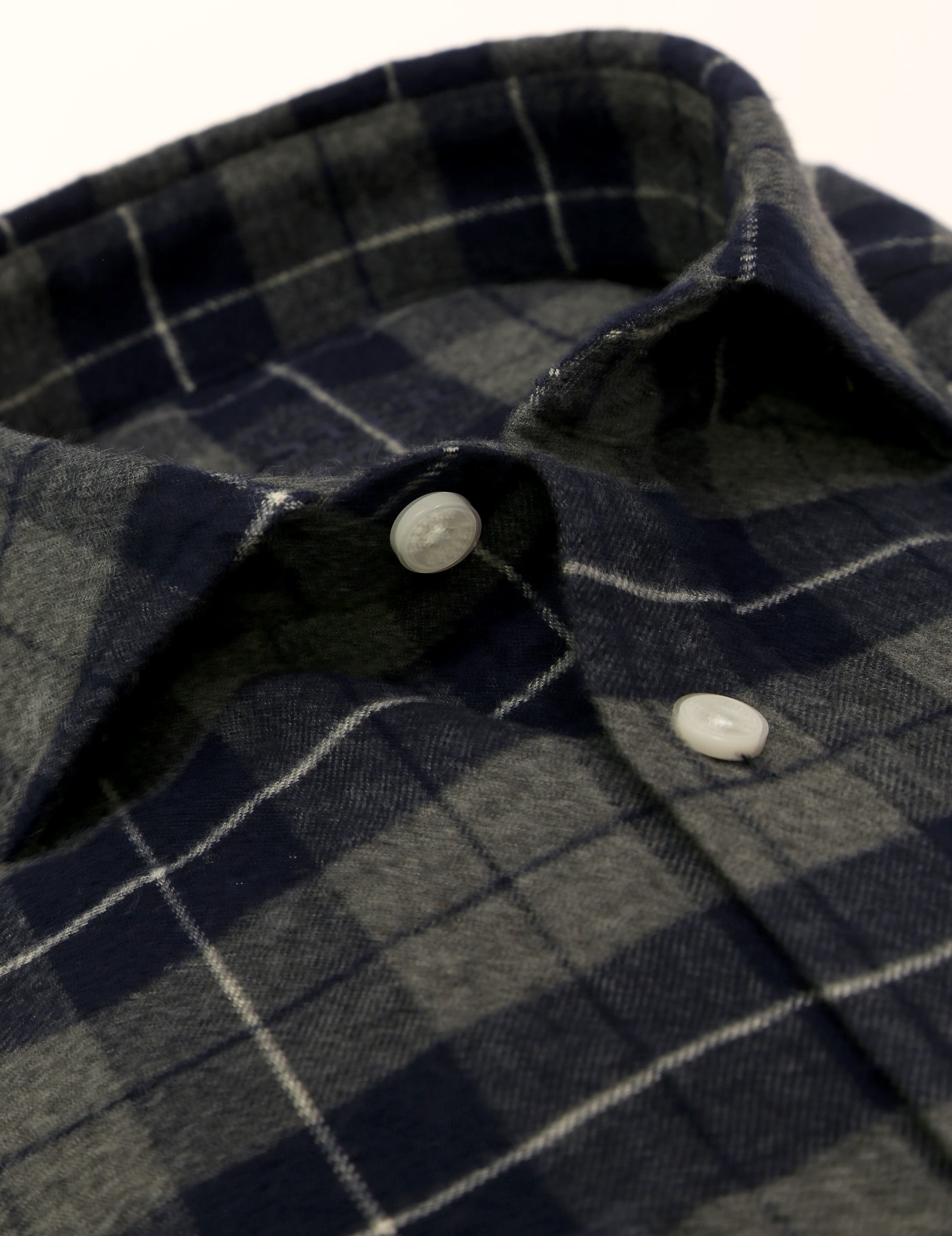 Camisa sport escocesa melange Azul/gris