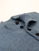 Jersey botones lana Azul