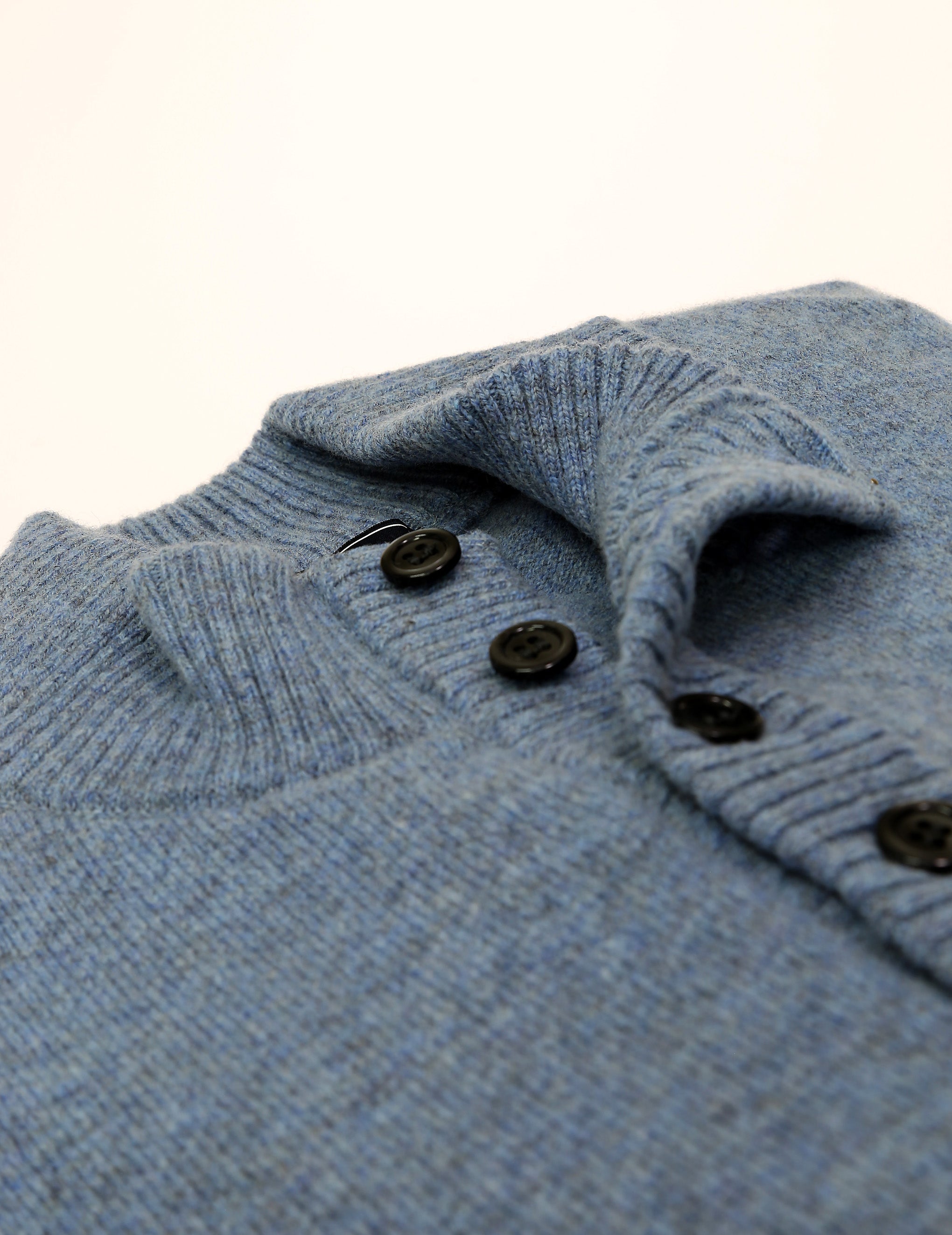 Jersey botones lana Azul