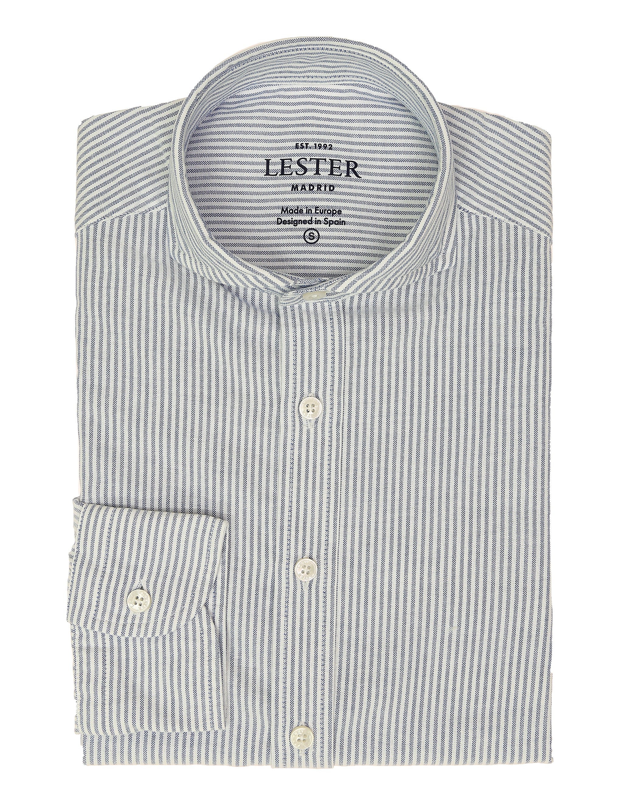 Camisa sport oxford raya fina Azul