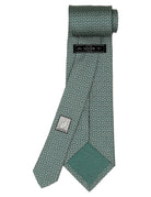 Corbata prismas Verde/gris