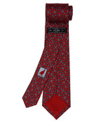 Corbata cashmeres pequeños Rojo/azul