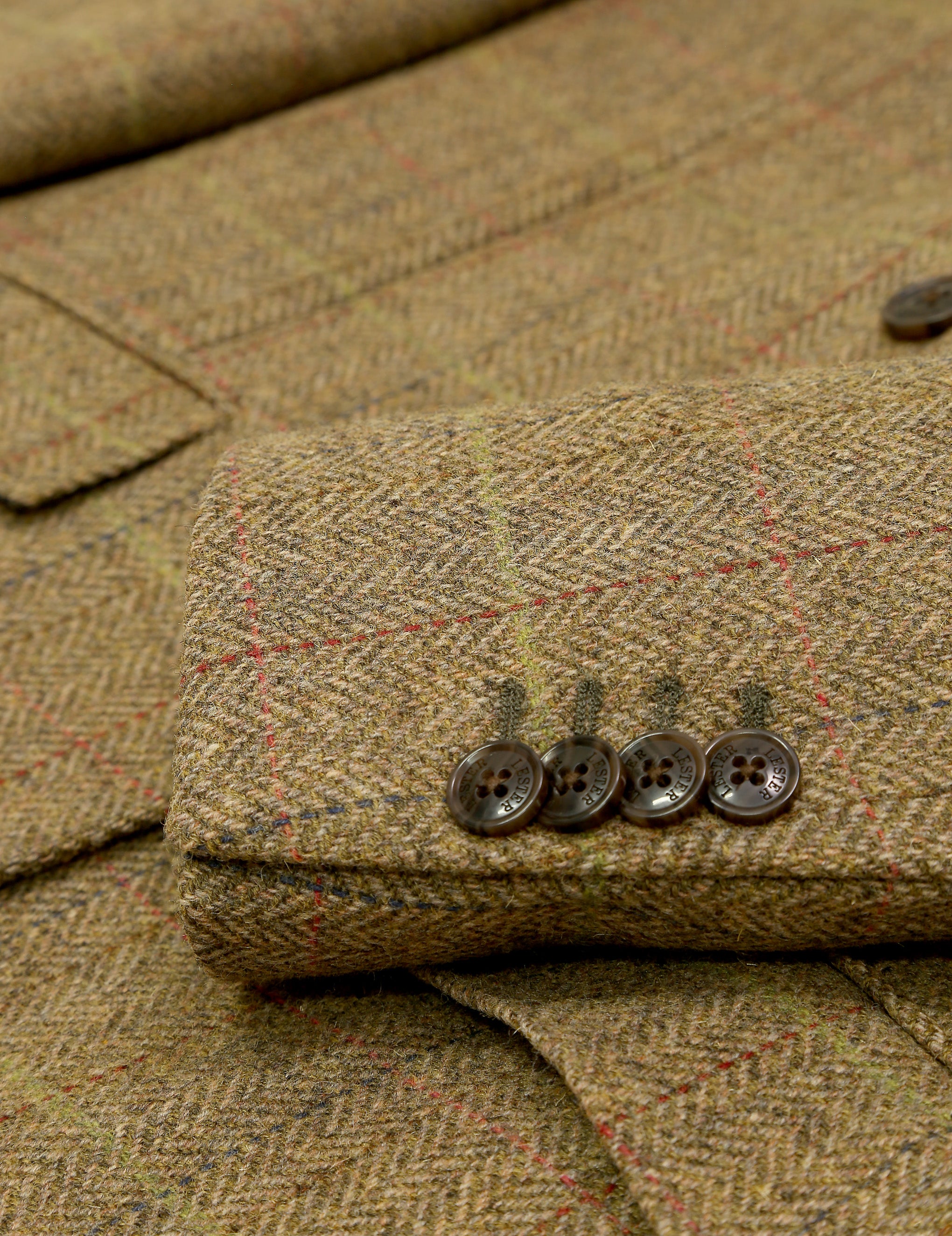Chaqueta tweed essex Verde