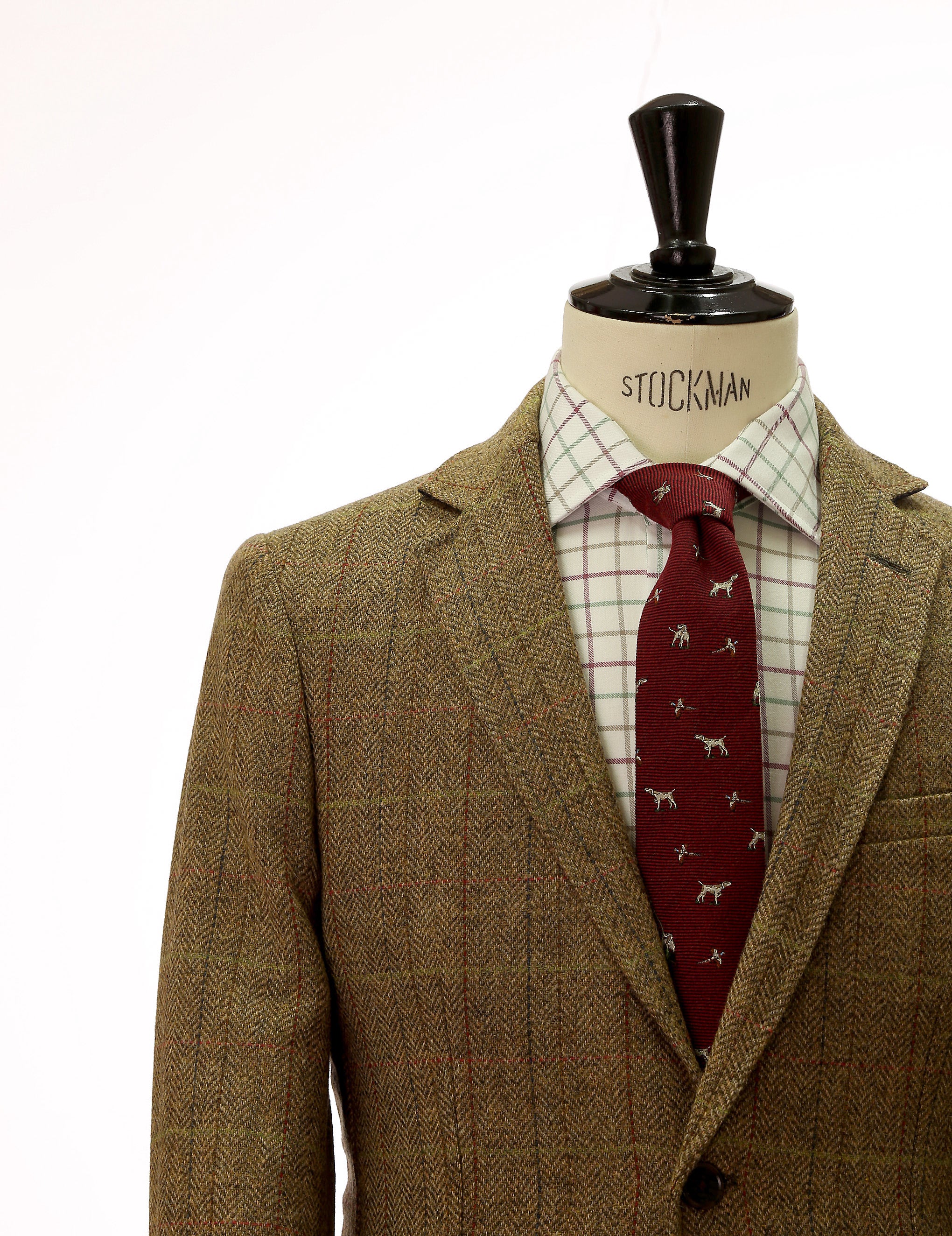 Chaqueta tweed essex Verde