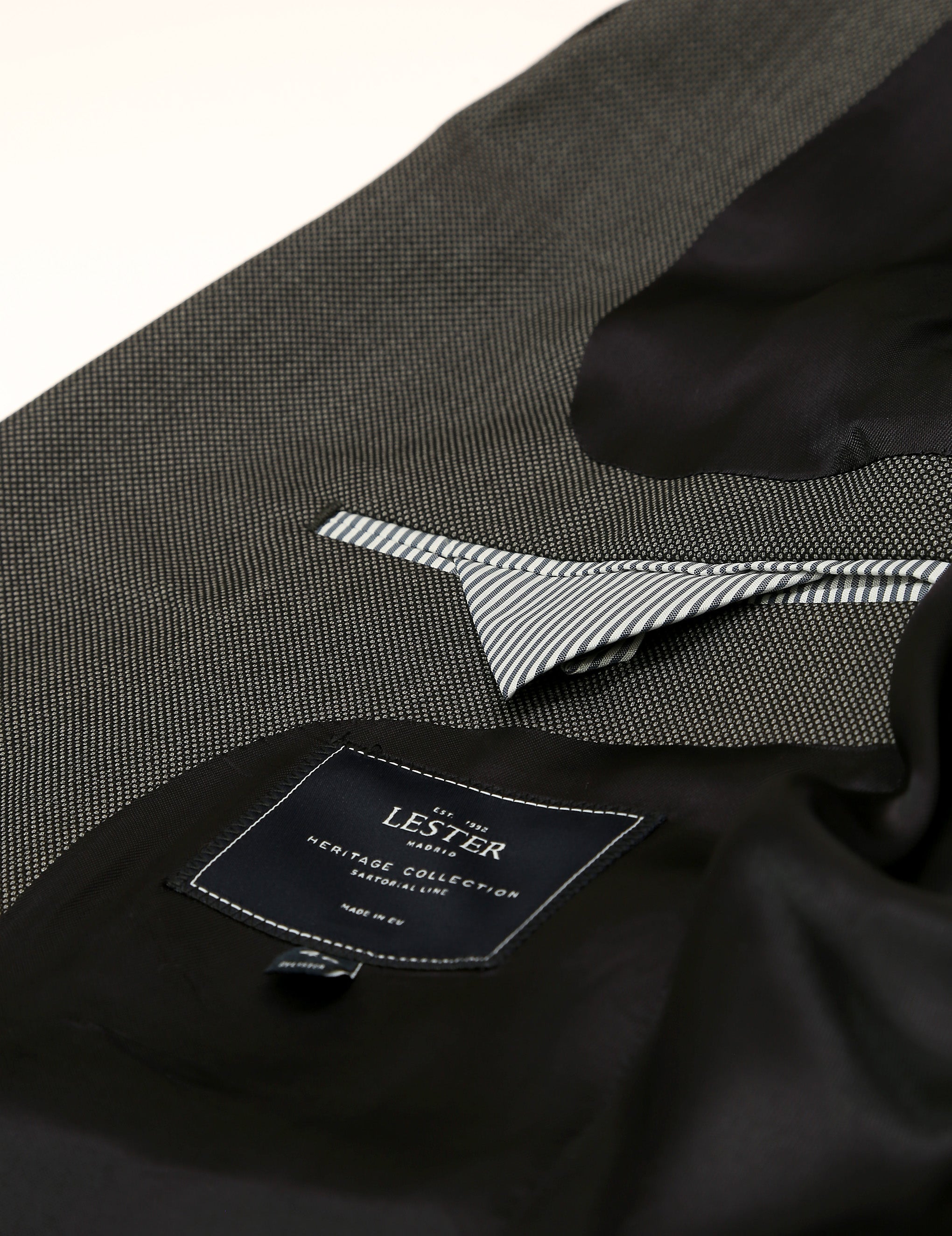 Traje hombre ojo de perdiz Gris