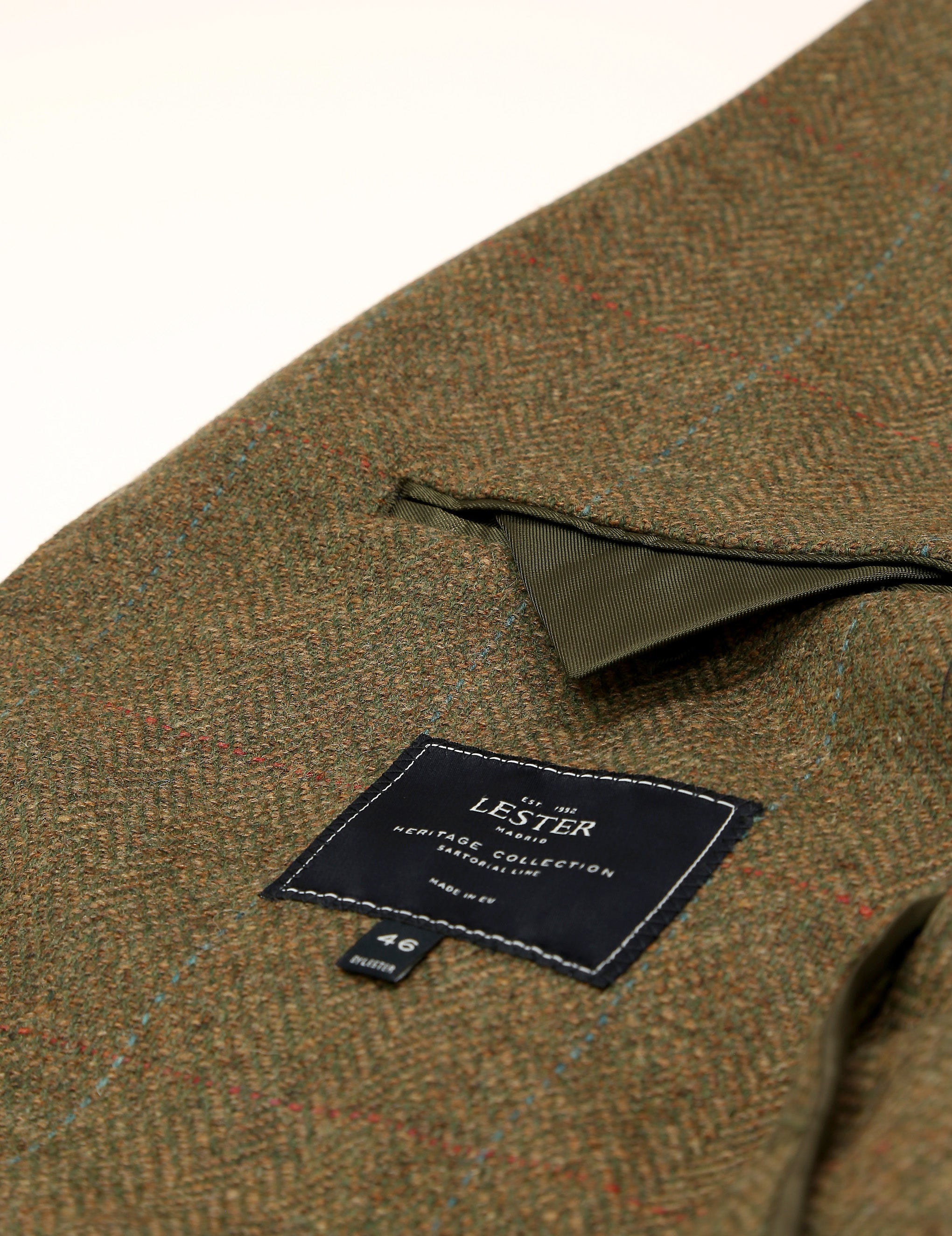 Chaqueta tweed rutland Verde