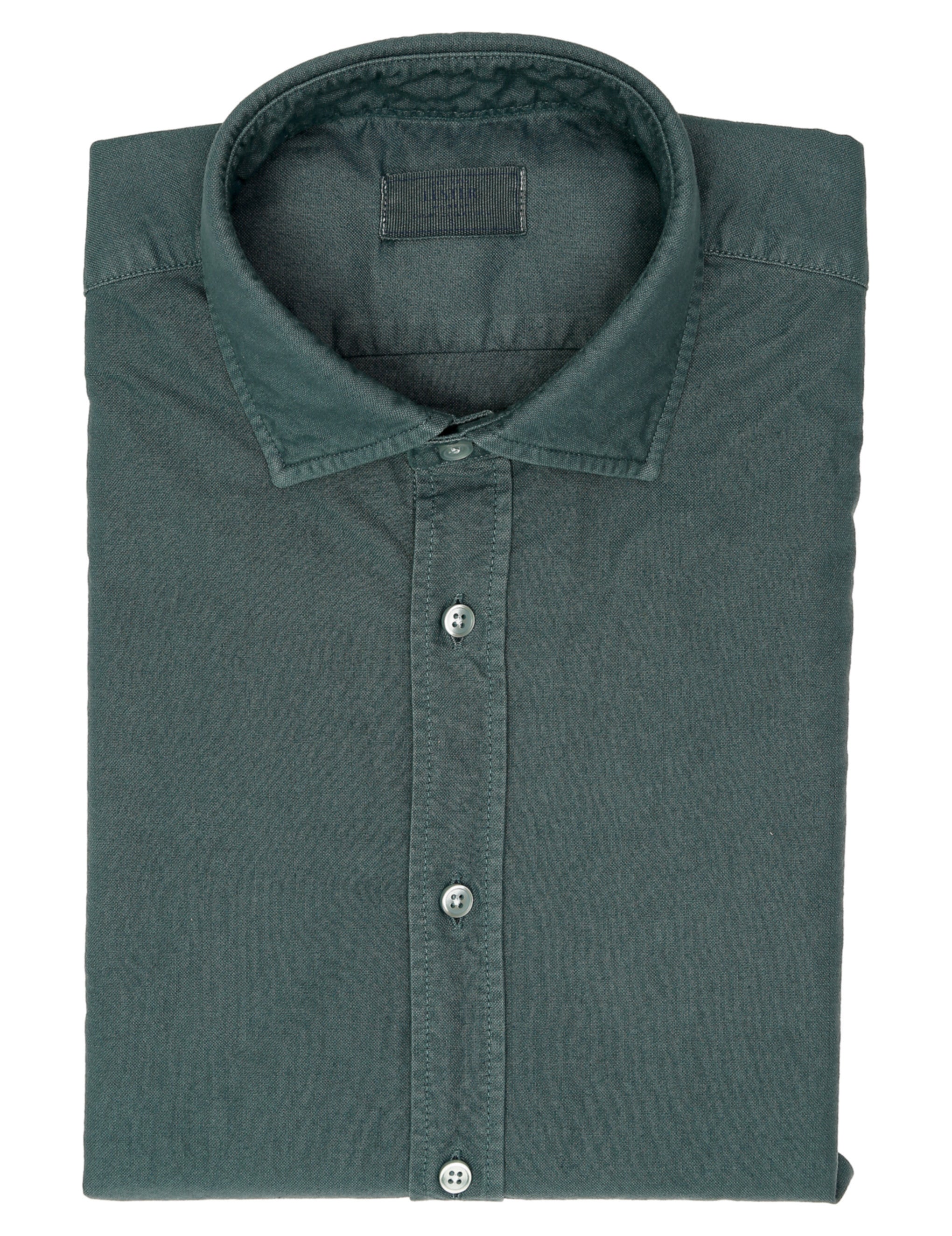 Camisa oxford tintada Verde medio