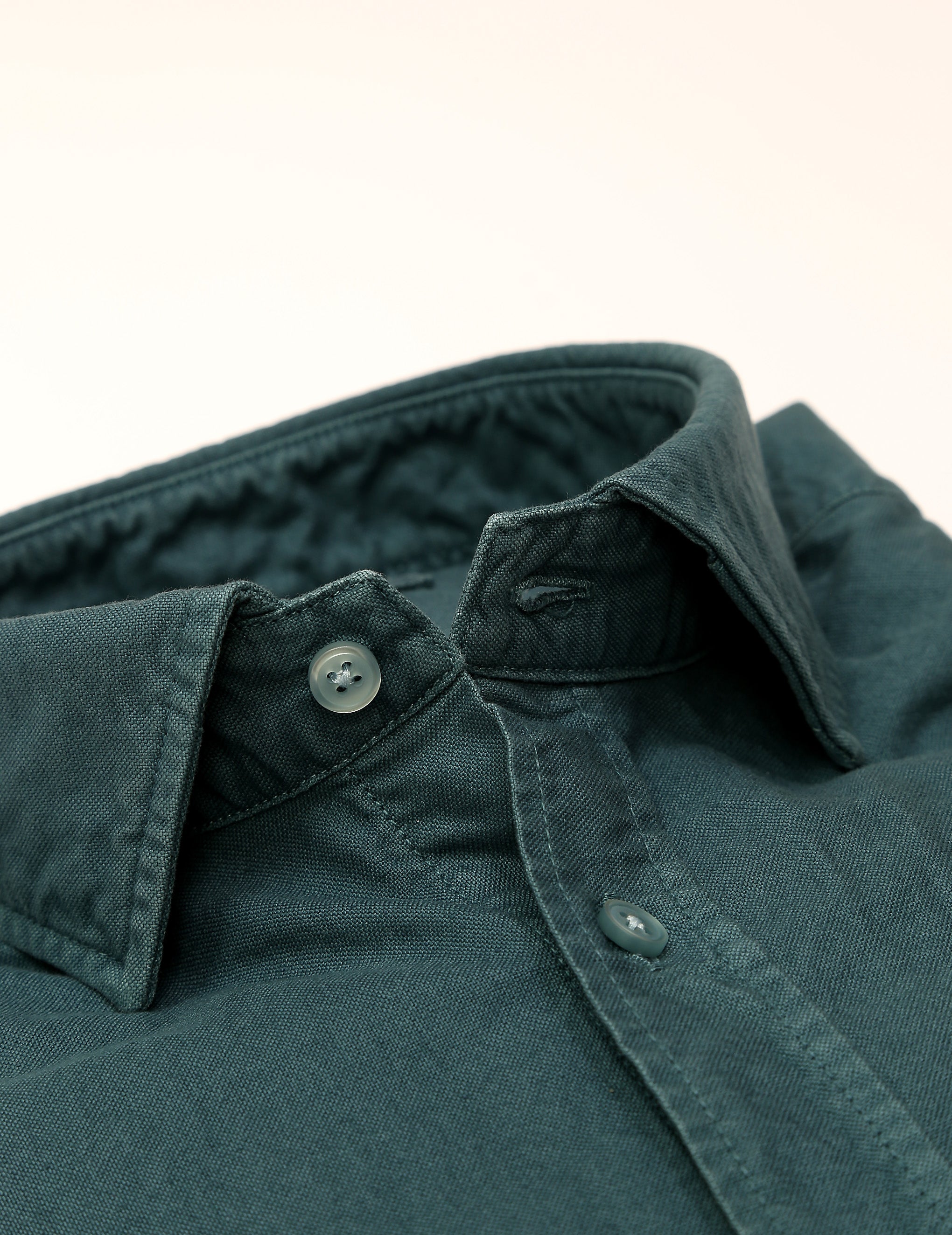 Camisa oxford tintada Verde medio