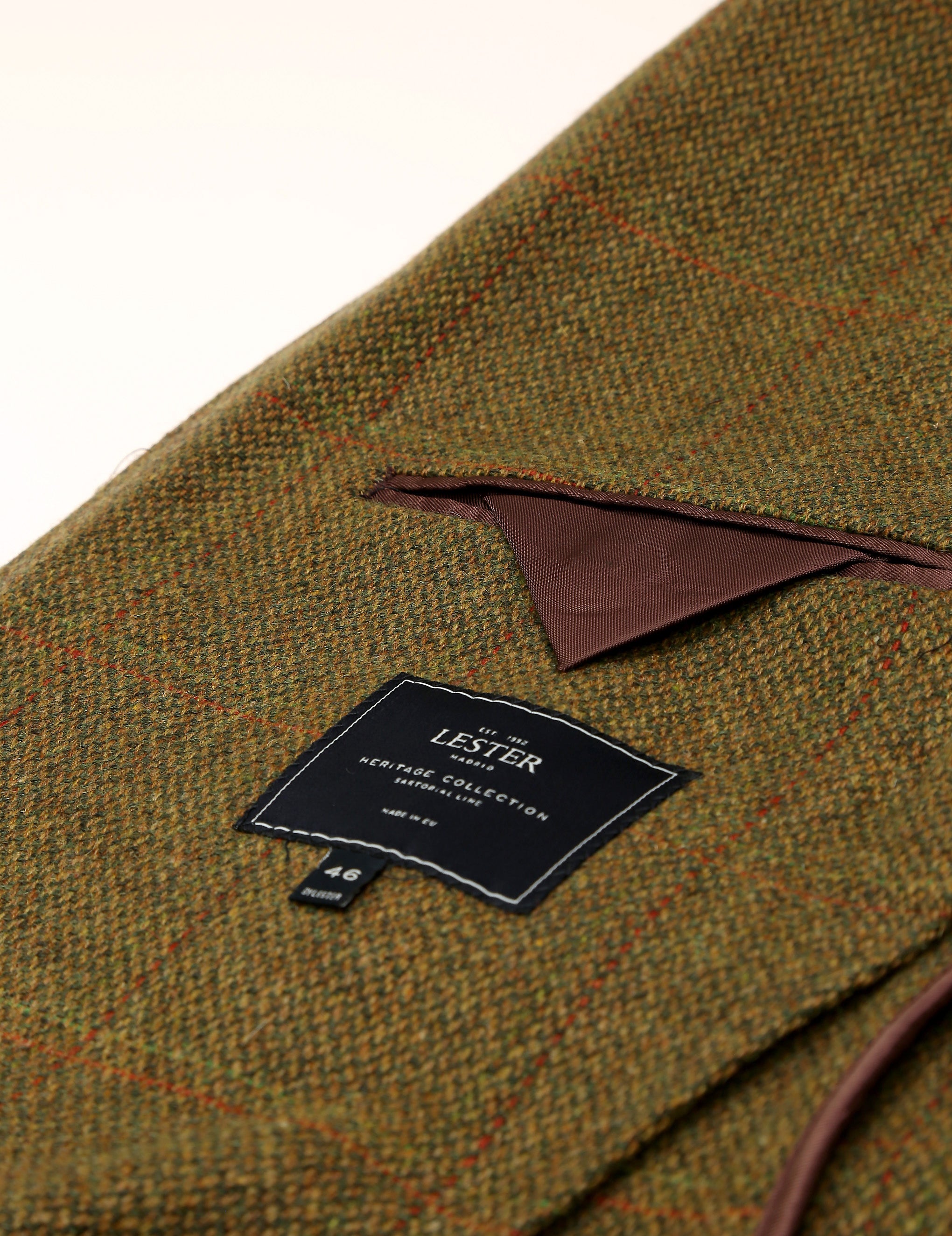 Chaqueta tweed norfolk Verde