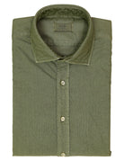 Camisa oxford tintada Kaki