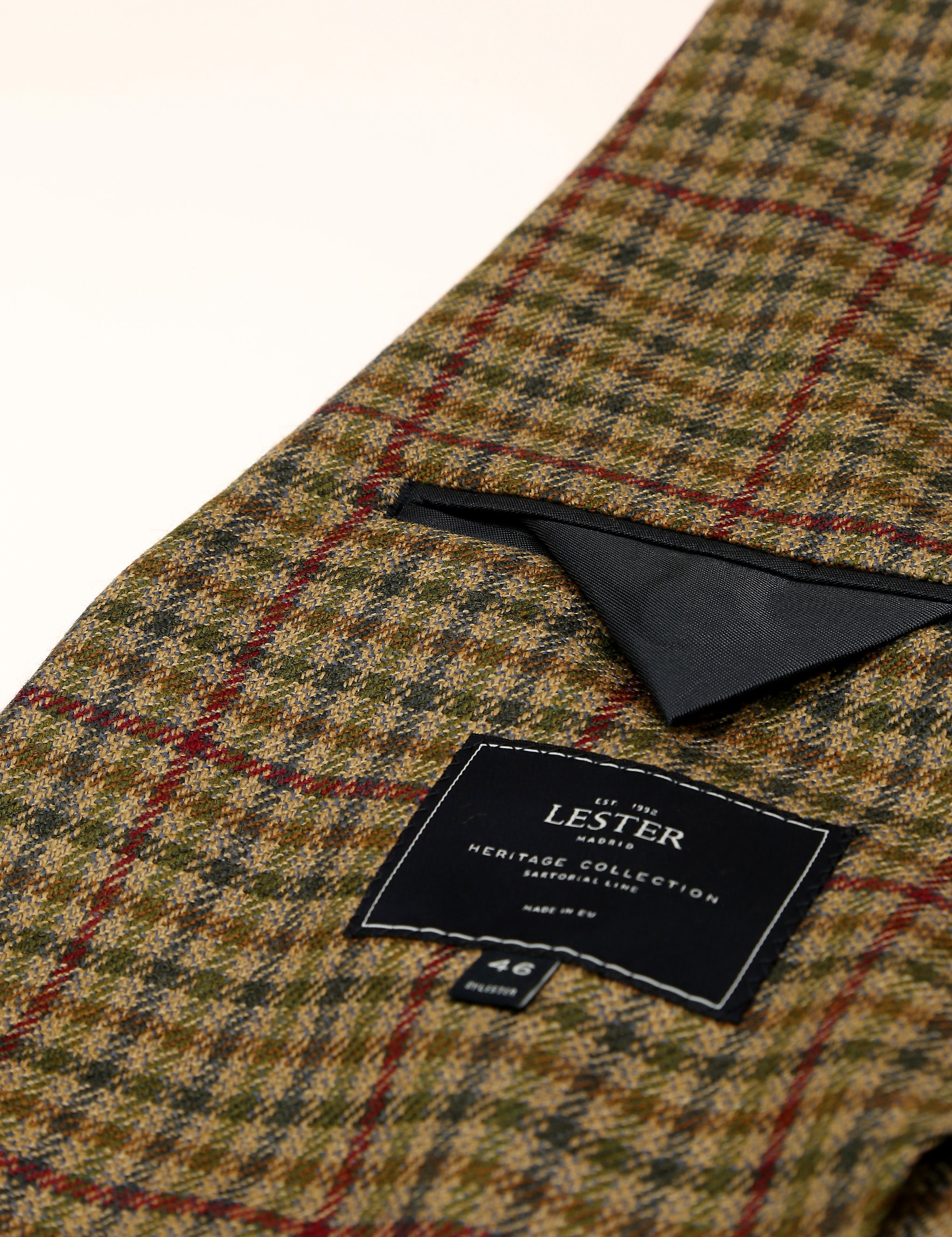 Chaqueta tweed cashmere kent Verde