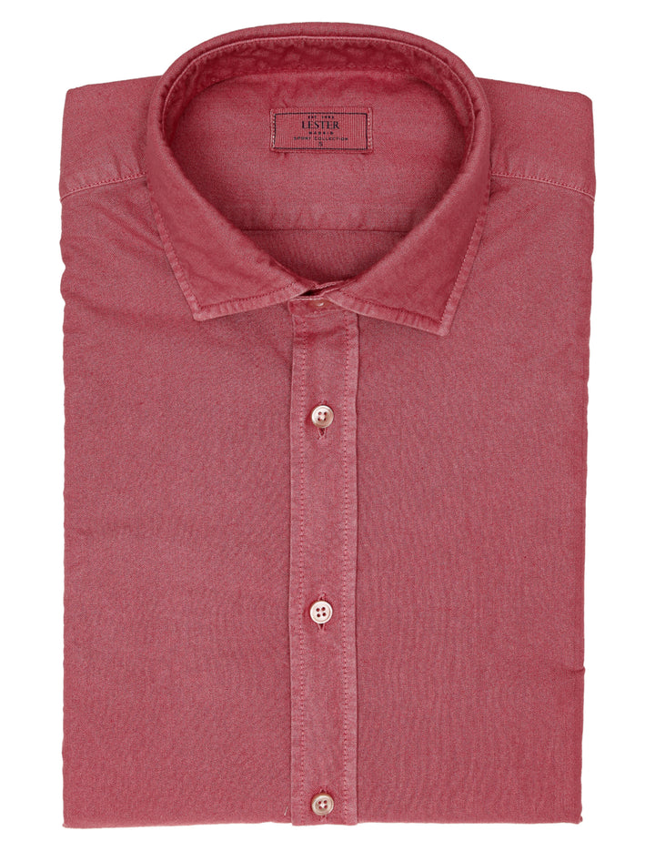 Camisa oxford tintada Rosa