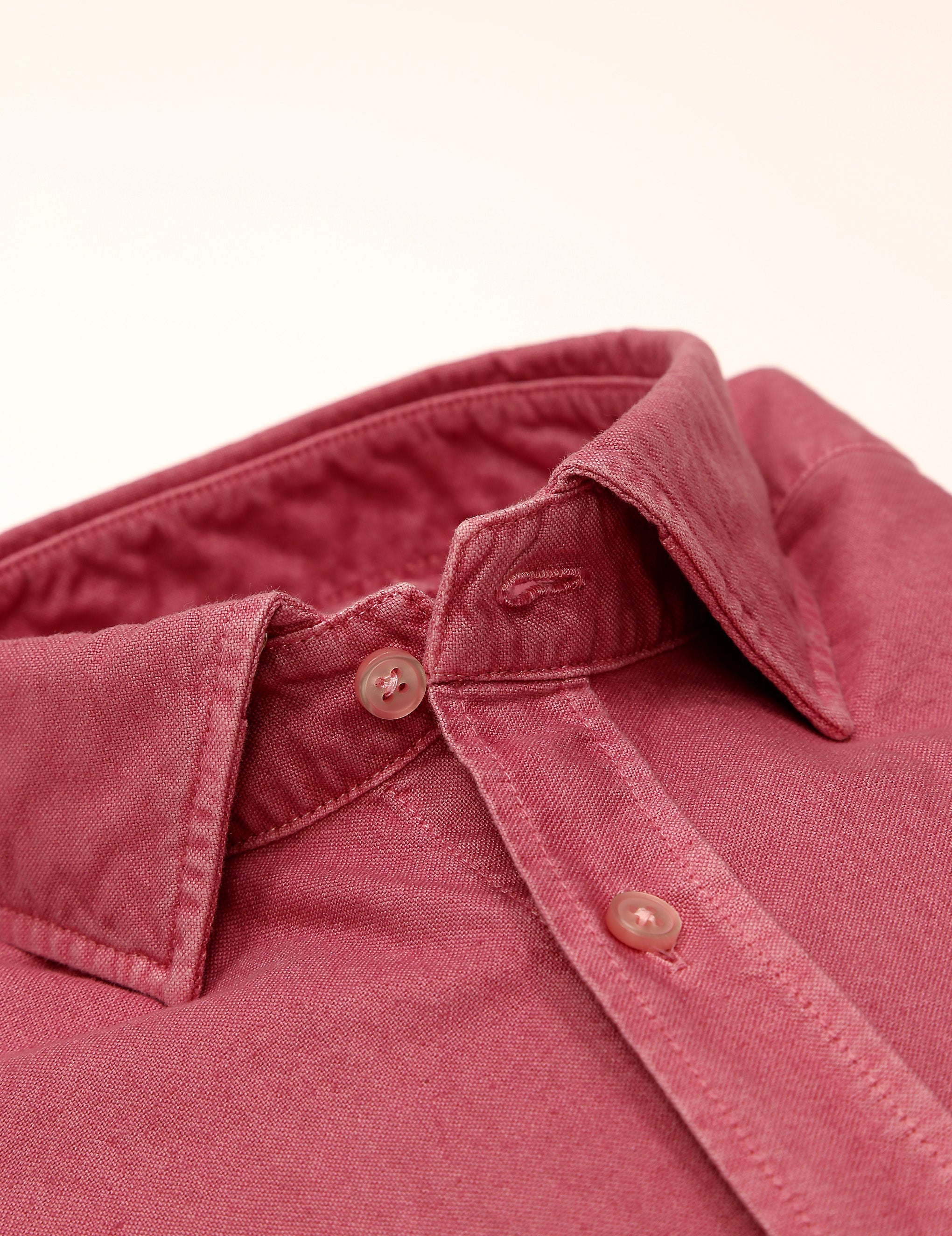 Camisa oxford tintada Rosa