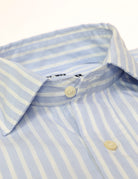 Camisa sport lavada  raya media Azul
