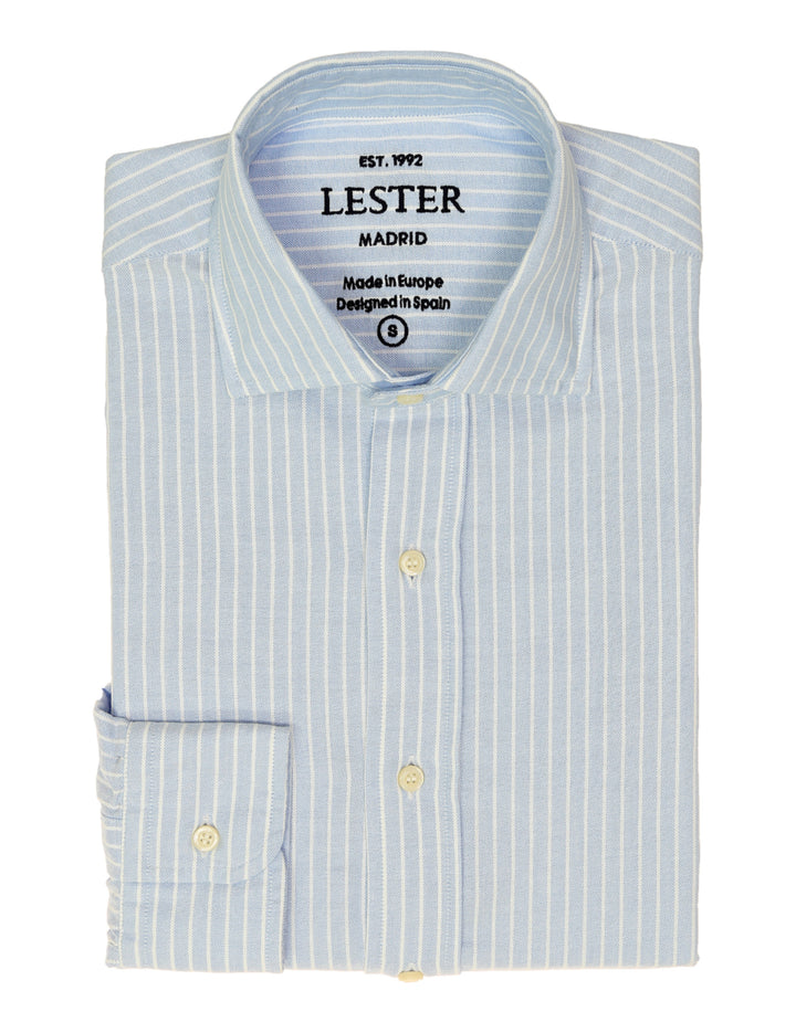 Camisa sport oxford  raya Azul