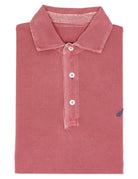 Polo pique manga larga Rojo