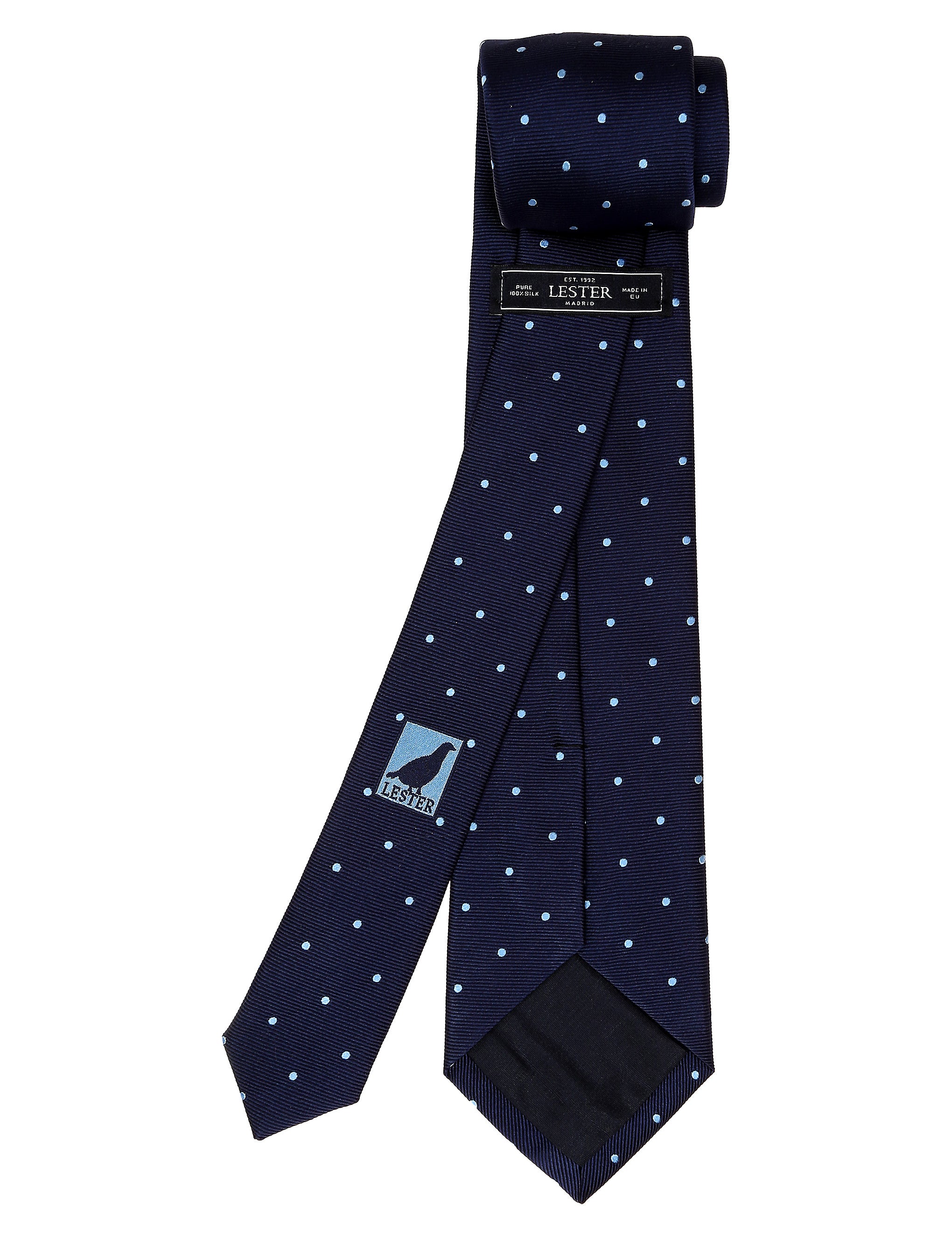 Corbata lunares Azul/azul
