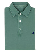 Polo pique manga larga Verde oscuro