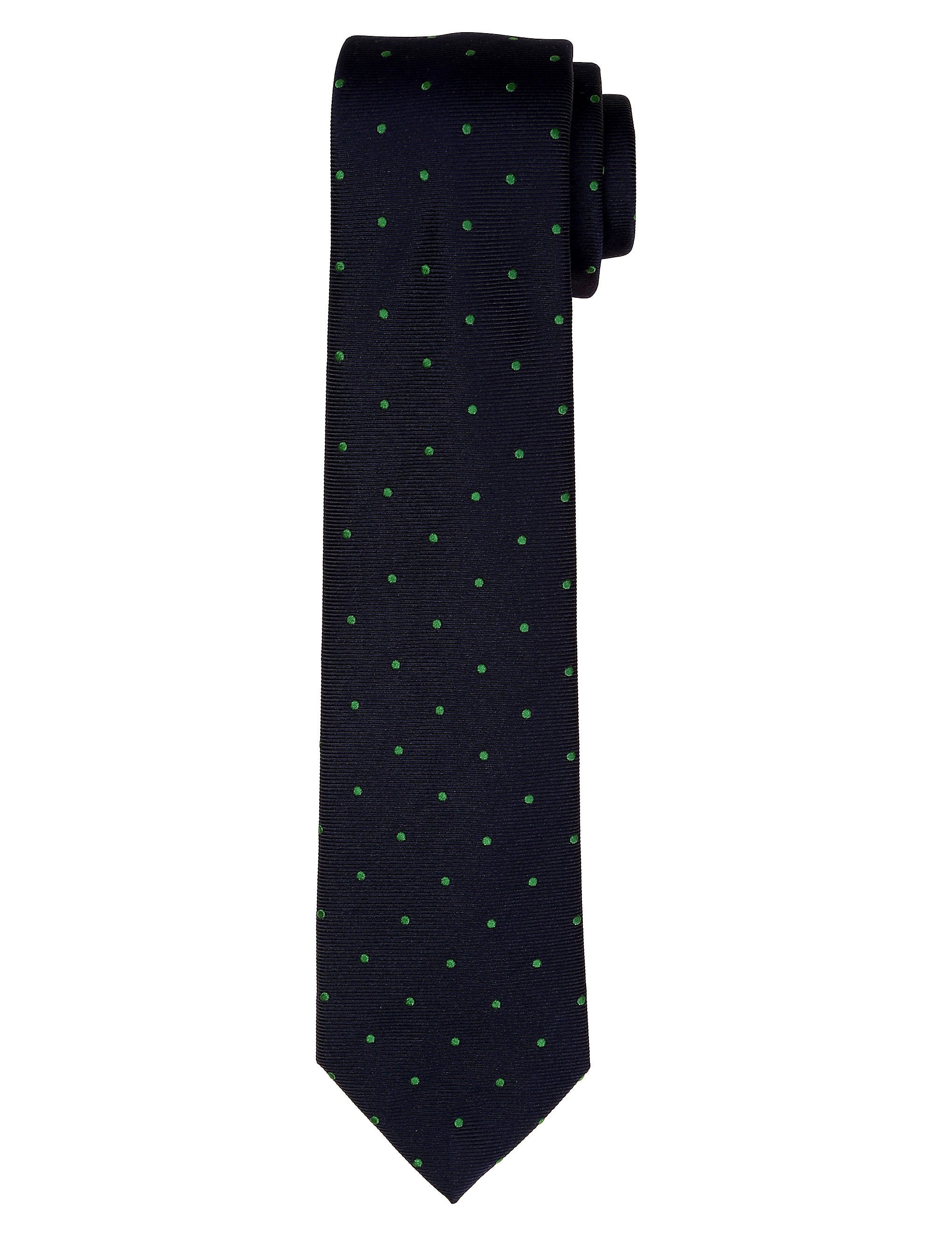 Corbata lunares Azul/verde