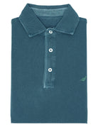 Polo pique manga larga Azul oscuro