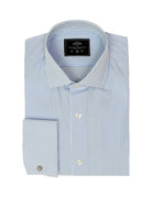 Camisa vestir raya separada Azul