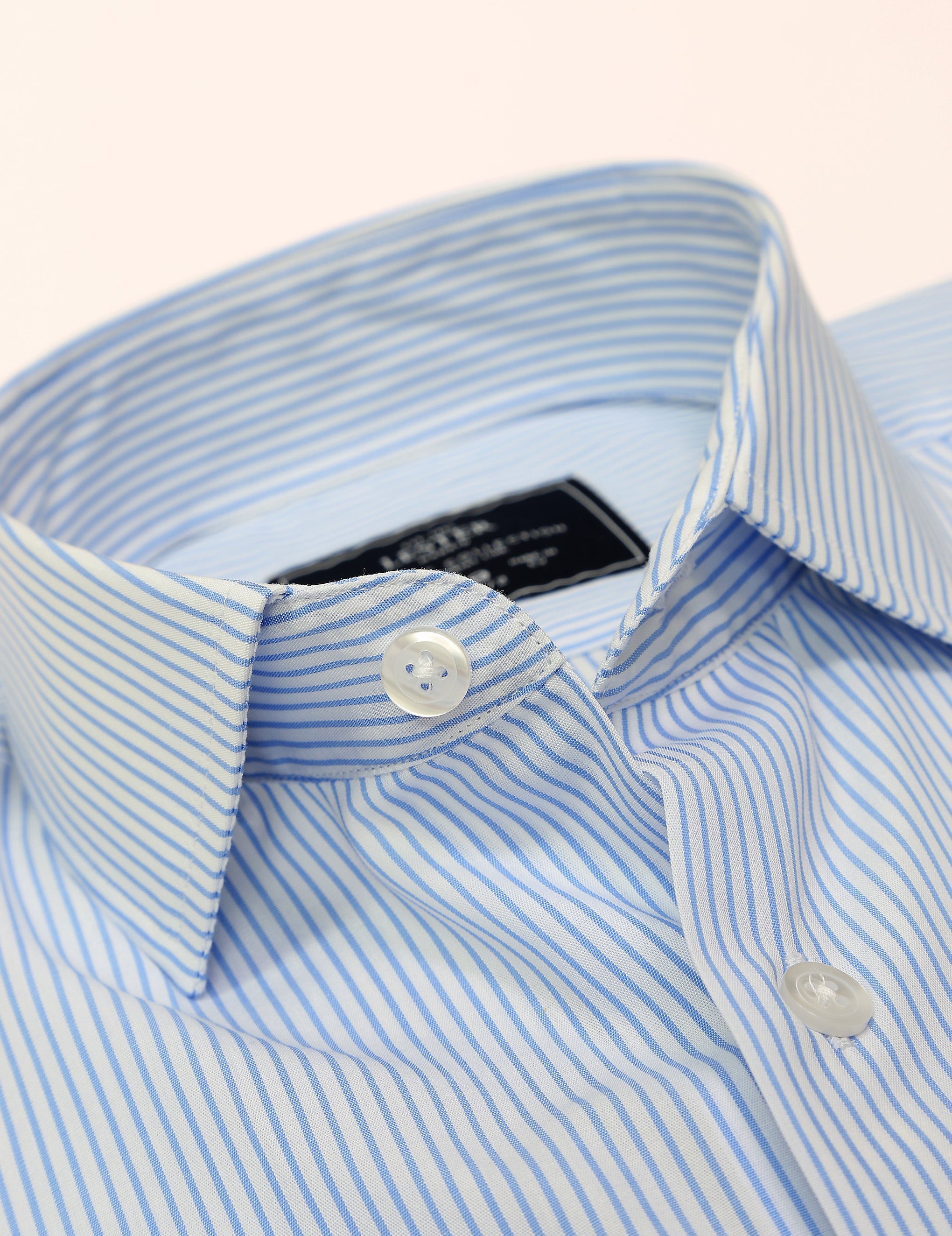 Camisa vestir raya separada Azul