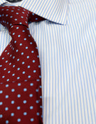Camisa vestir raya separada Azul