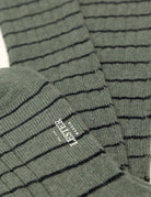 Calcetin lana cashmere rayas Marron/verde